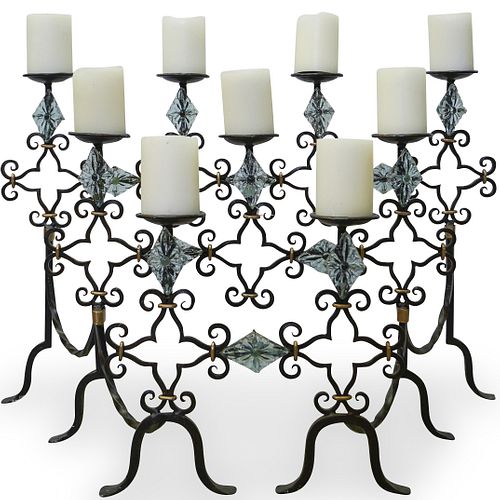 Candle Iron Fireplace Screen