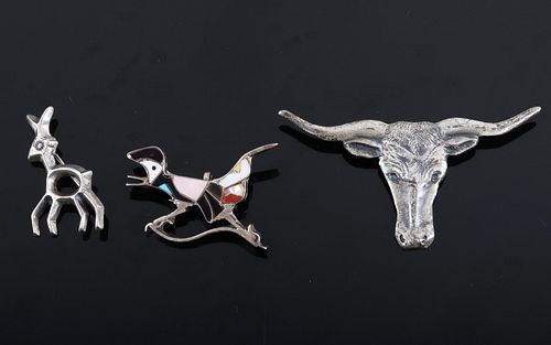Navajo Sterling Silver Pin Collection