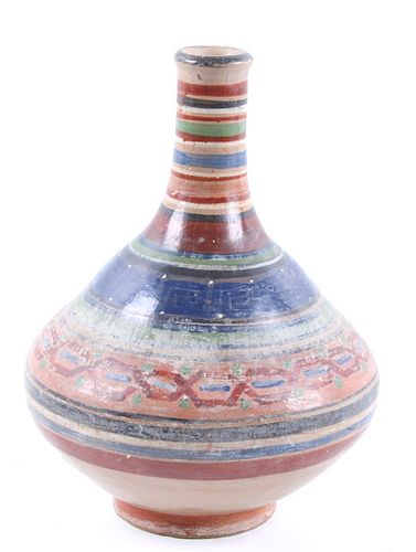 Mid 1900's Acoma Polychrome Pottery Vase