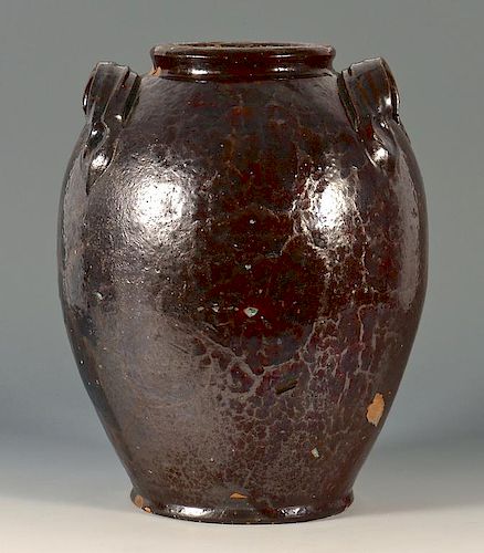 Southwest Virginia Earthenware glazed jar