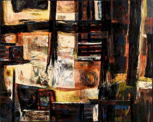 C. Kermit Ewing Abstract Oil on Canvas