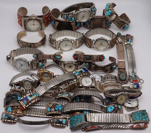 JEWELRY. Assorted Silver Watches & Watch Bracelets