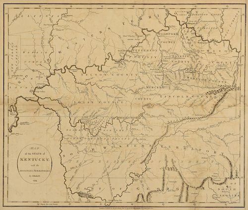 1794 Map of the State of Kentucky