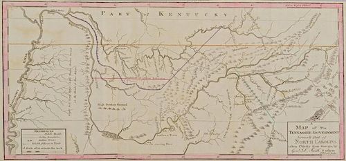 Tennessee Map Circa 1795