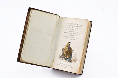Stuart, Martinus. De Mensch Zoo Als Hij Voorkomt op den Bekenden Aardbol. Amsterdam, 1805. Eight lithographs in color.