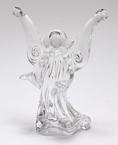 Jean Boggio for Baccarat Crystal Angel Figure