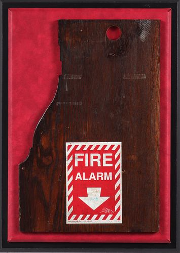 "Fire Alarm" Modern Found Object Assemblage