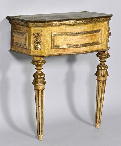 18th c. painted Italian Console Table