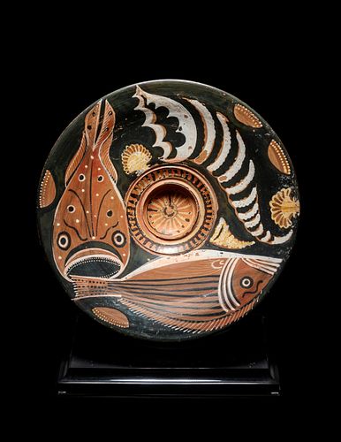 An Apulian Red-Figured Fish Plate