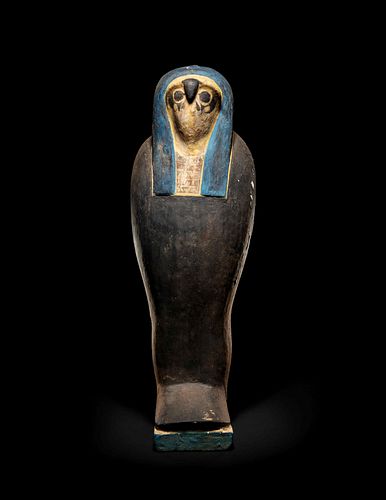 An Egyptian Wood Falcon Sarcophagus