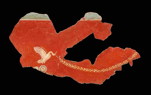 A Roman Wall Painting Fragment
29 x 18 3/4 inches.
