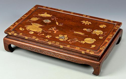 Japanese Lacquered Inlaid Table Tray