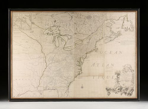 A COLONIAL MAP, "Amerique Septentrionale," PARIS, CIRCA 1783,