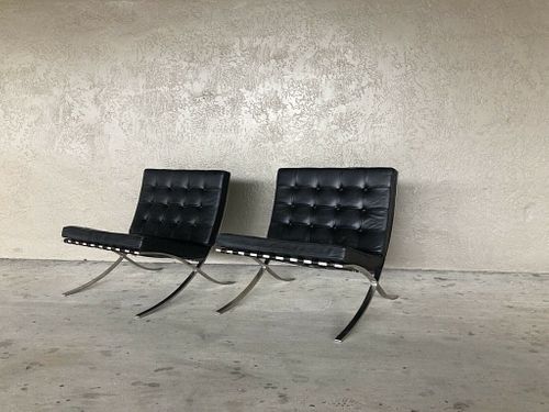 Knoll Barcelona Chairs - Vinatge Labeled