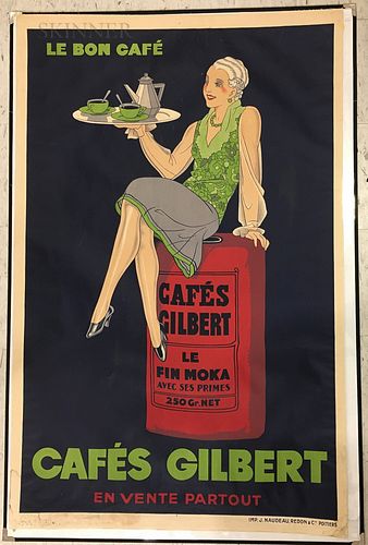 Attributed to Jaques Saingier (French, 20th Century)      Le bon café - Cafés Gilbert