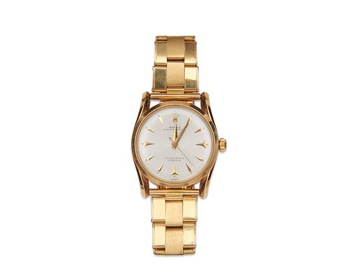 ROLEX 14K Gold "Oyster Perpetual" Wristwatch