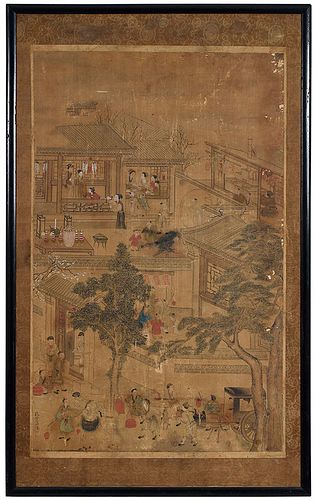 Chinese Silk Scroll Painting 