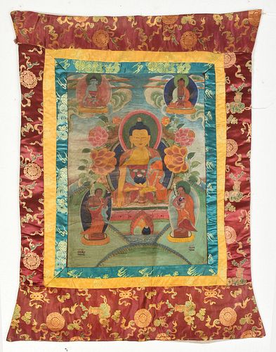 Painted Tibetan Thanka