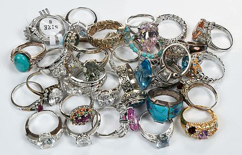 32 Silver Rings