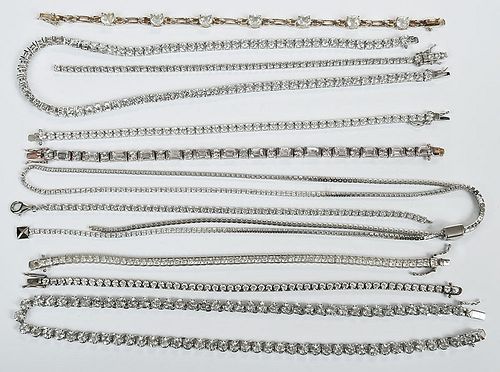 10 Sterling Silver Bracelets and Necklaces
