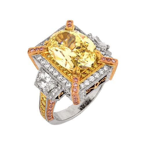Michael Beaudry Fancy Yellow Diamond Ring