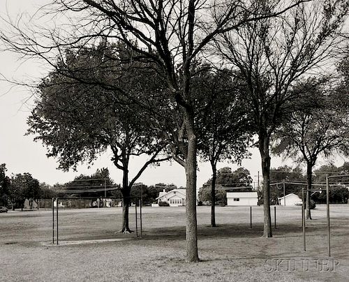 Frank Gohlke (American, b. 1942)      Playground of Crockett Elementary School, where I attended grades 1-7