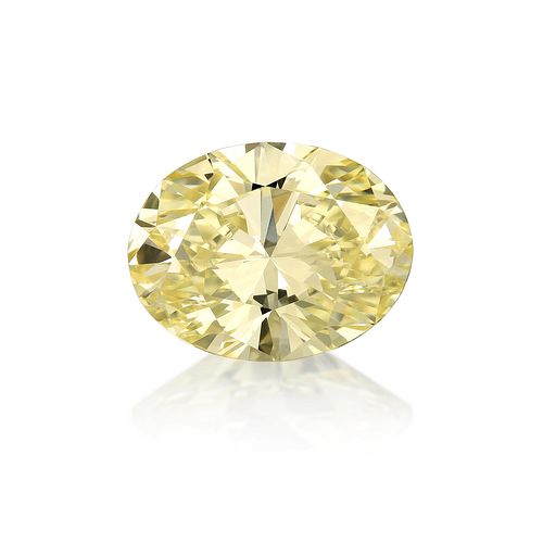 1.14-Carat Oval Brilliant-Cut Loose Diamond, Fancy Yellow/VS1