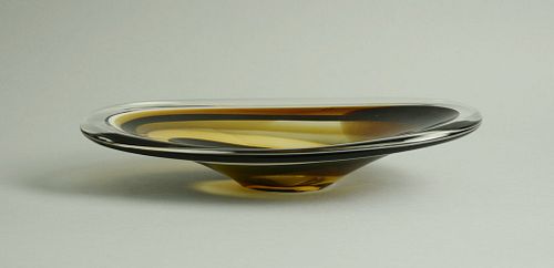 Modern Vicke Lindstrand for Kosta Glass Bowl