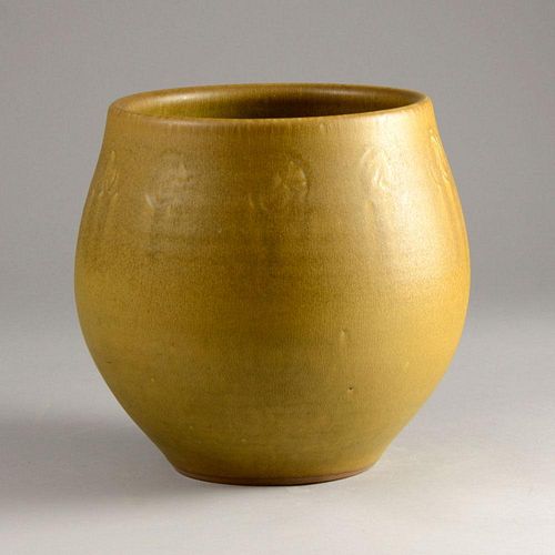 Modern Yngve Blixt Large Swedish Stoneware Vase