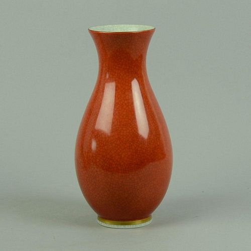Thorkild Olsen for Royal Copenhagen Crackle Vase