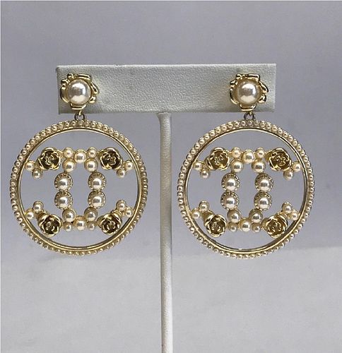 Chanel Pendant Fashion Earrings, Pair