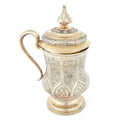 Russian Silver Tankard Moscow 1865