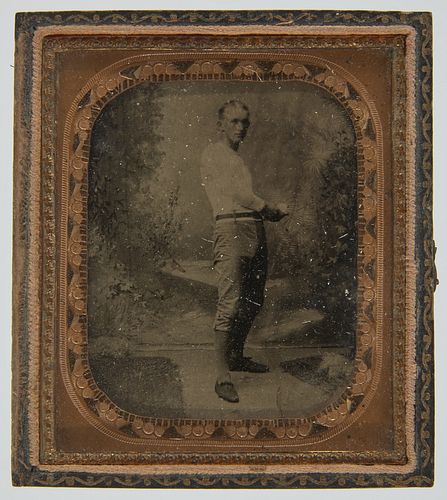 Baseball Tintype "Howard Searles: Binghampton, NY"