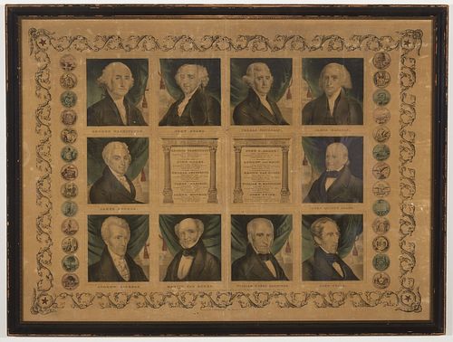 The Presidents of The United States Litho 1845