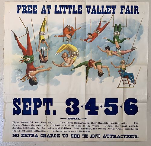 Large Vintage Circus Poster
