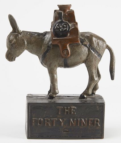 "The Forty Niner" Cast Iron Table Top Trade Bank