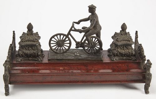 German Safety Bicycle Inkwell