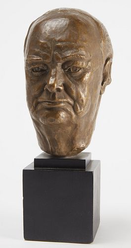 Cast Bust of Winston Churchill