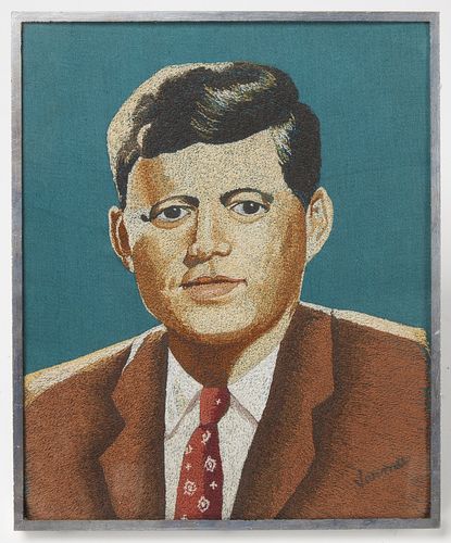 Embroidered JFK Portrait