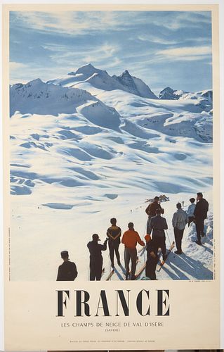 France Skiing Poster