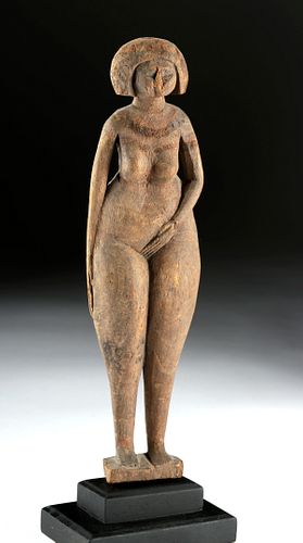 Rare Egyptian Wood Female Concubine C-14 Tested