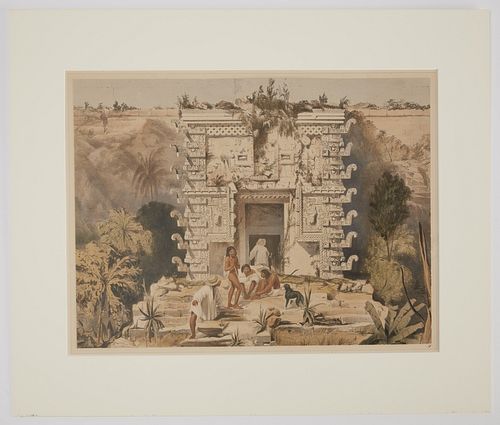 Frederick Catherwood Hand Colored Litho No. 11