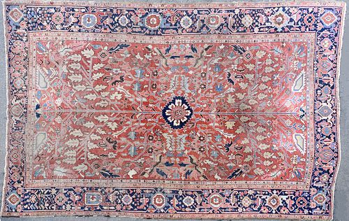 Fine Early Heriz Oriental Carpet