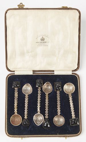 Mappin and Webb Aztec Silver Spoons