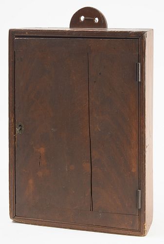 Early Painted Hanging Cupboard
