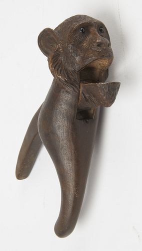 Carved Black Forest Monkey Nutcracker