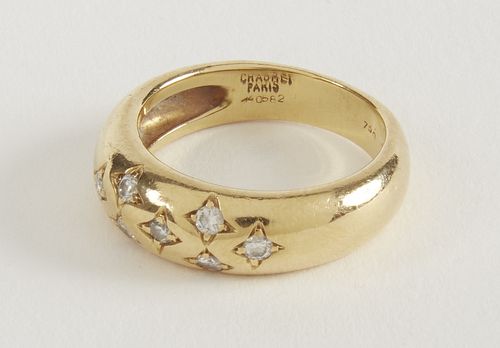 Chaumet Ladies 18K Ring with 7 Diamonds
