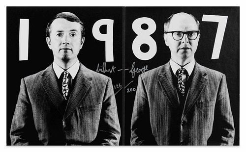 Gilbert & George
(British, b. 1942 and 1943)
Gilbert & George (from Parkett No. 14 editions), 1987