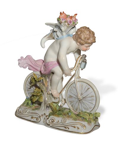 Meissen, Cupid on Bicycle, Model T6