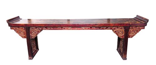 Long Wooden Altar Table, 17th Century
